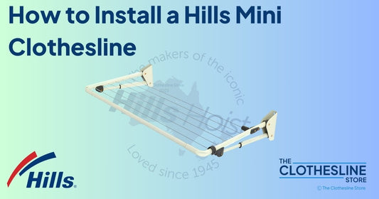 The Clothesline Store Hills Mini Fold Down Folding Frame Clothesline Installation Guide