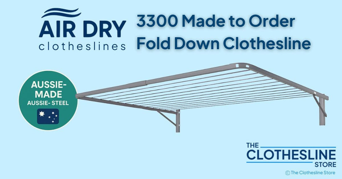 Air Dry 3300 Fold Down Clothesline - Made to Order