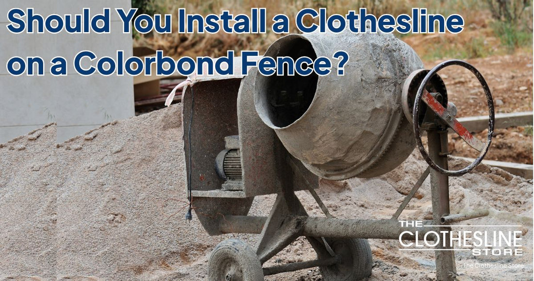 The Clothesline Store Can You Install a Clothesline on a Concrete Fence?