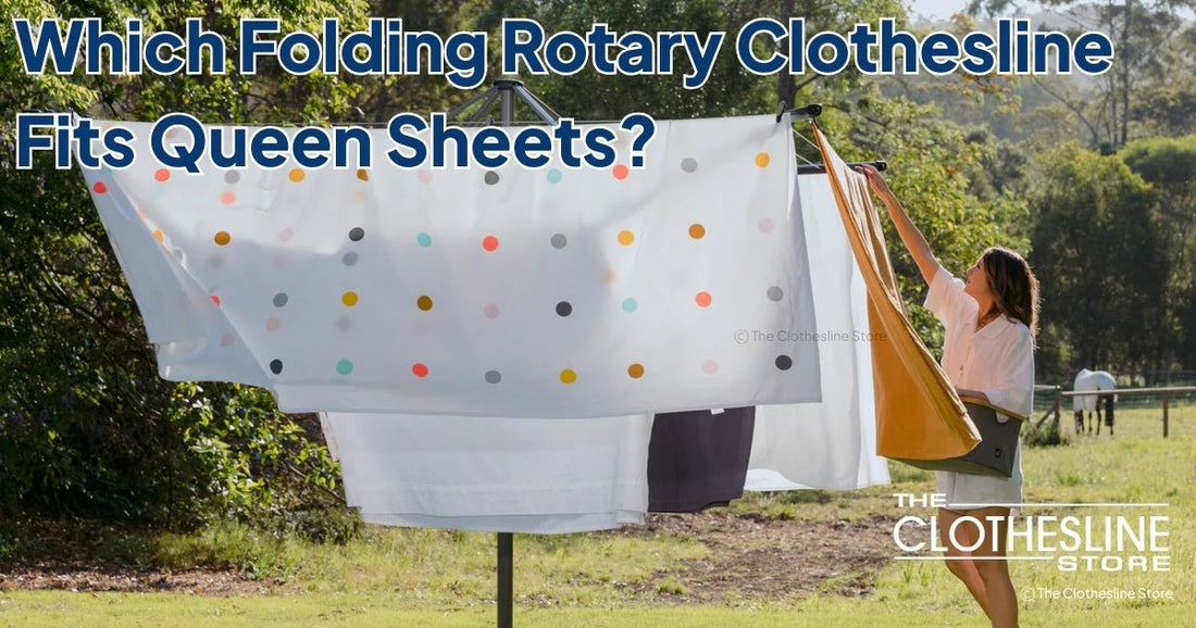 The Clothesline Store Best Folding Rotary Clotheslines for Queen Size Sheets
