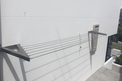 Evolution 316 Marine Grade Stainless Steel Folding Wall mounted Clothesline