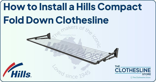 How to Install the Compact Hills Folding Frame Clothes Line