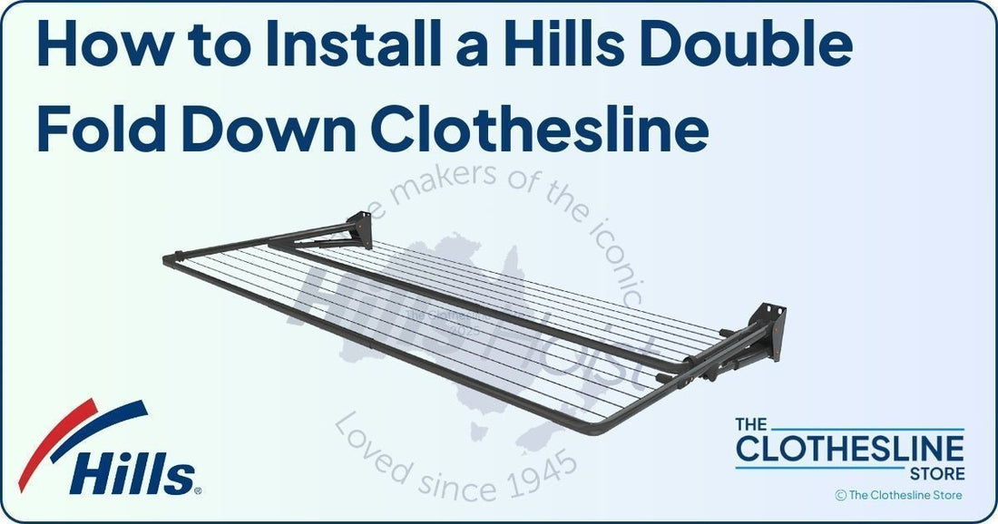 How to Install a Hills Double Folding Frame Clothesline