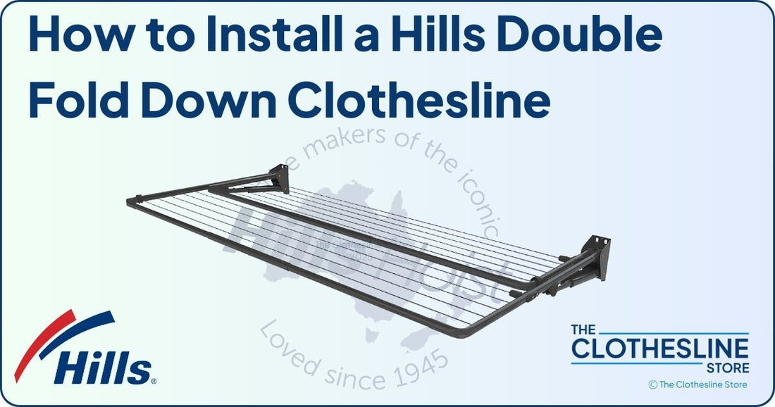 How to Install a Hills Double Folding Frame Clothesline