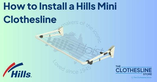 The Clothesline Store Hills Mini Fold Down Folding Frame Clothesline Installation Guide