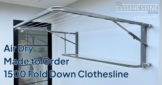 Air Dry 1500mm Fold Down Clothesline - Made to Order the Clothesline Store