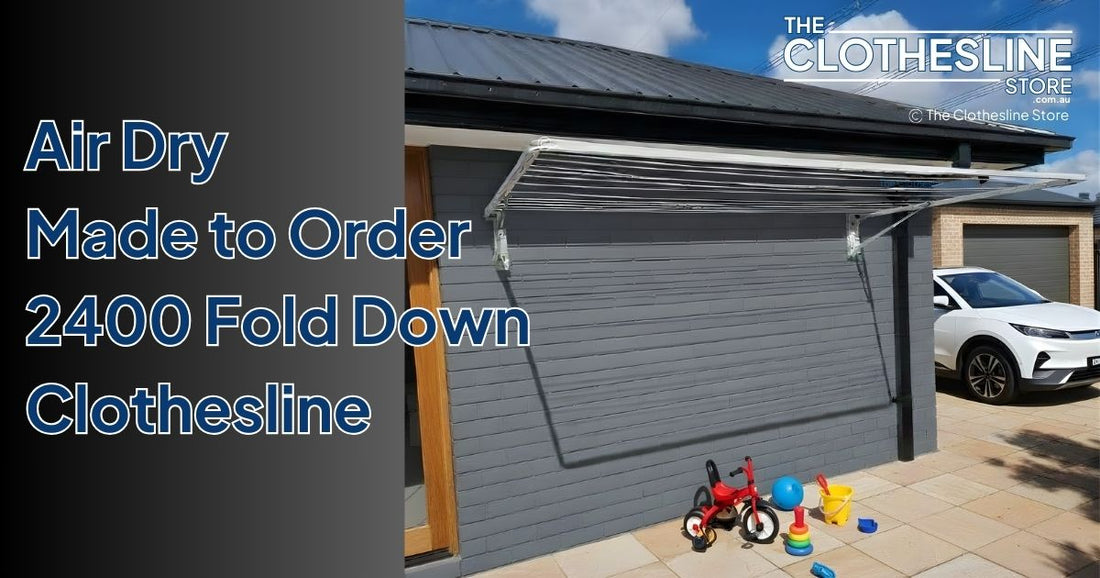 Air Dry 2400 Fold Down Clothesline Made To Order