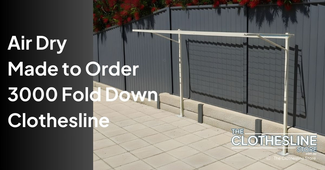 Air Dry 3000 Fold Down Clothesline - Made to Order The CLothesline Store