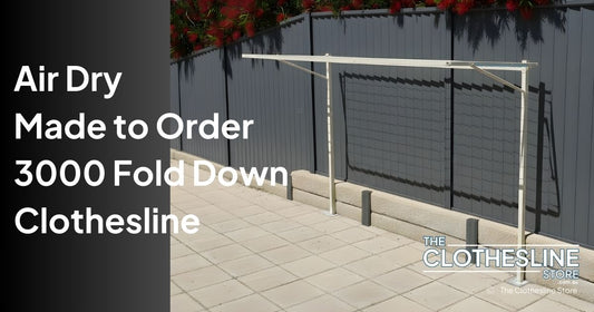 Air Dry 3000 Fold Down Clothesline - Made to Order The CLothesline Store