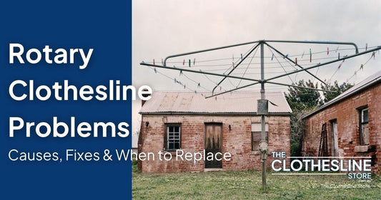 Rotary Clothesline Problems Old Hoist with Brick House The Clothesline Store