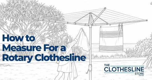 How to measure the space needed for a rotary clothesline – guide by The Clothesline Store