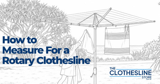 How to measure the space needed for a rotary clothesline – guide by The Clothesline Store