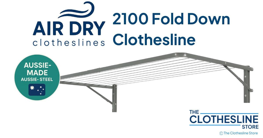 The Clothesline Store Made to Order Air Dry Fold Down Washing Line 2100