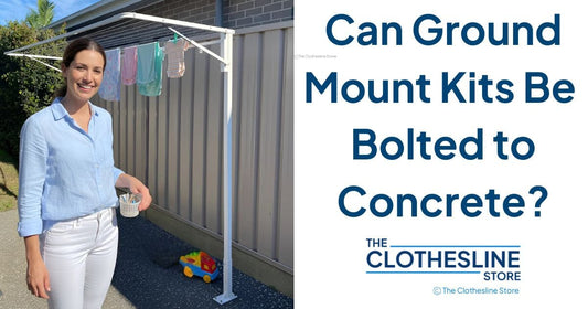 Can the Fold Down Clotheslines Leg Kits Be Bolted to Concrete?