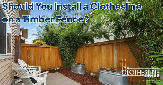 The Clothesline Store Can I Install a Fold Down or Retractable Clothesline on a Timber Fence?