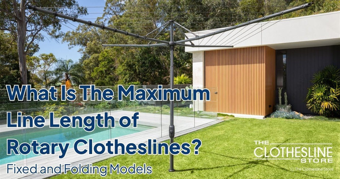 The Clothesline Store What Is The Maximum Line Length of Rotary Clothesline