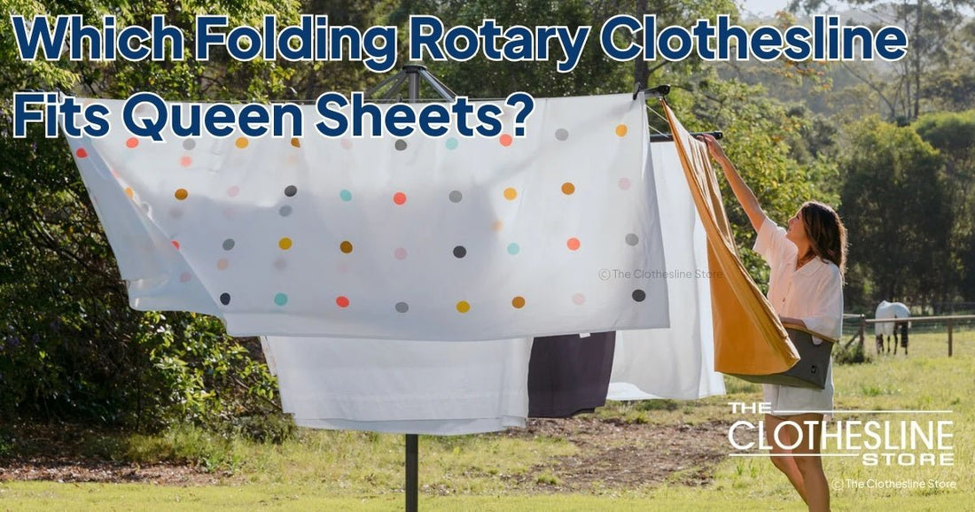 The Clothesline Store Best Folding Rotary Clotheslines for Queen Size Sheets