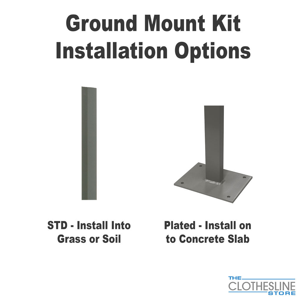 Austral Ground Mount Kit Base Plate Options