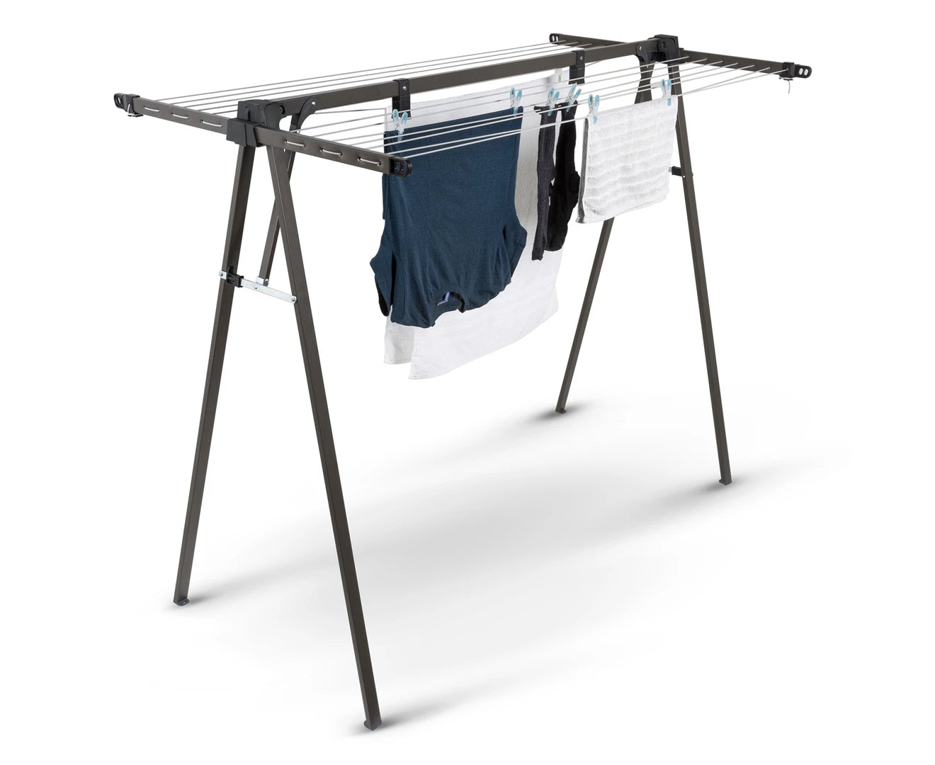 Daytek A-Frame Portable Clothesline folded flat for storage
