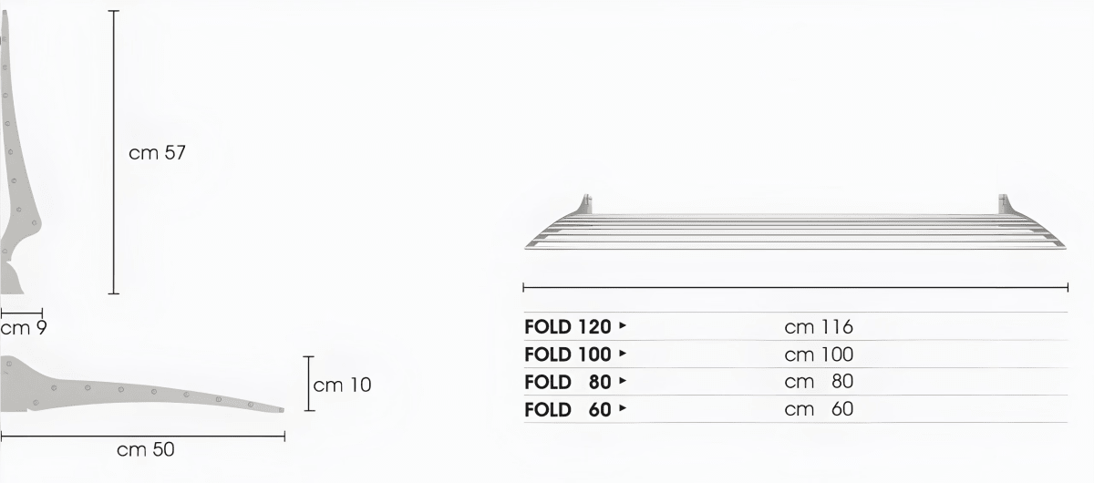 FoxyDry Fold dimensions