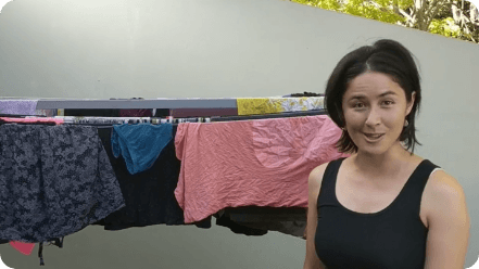 Load video: Shona shows of her Hills Portable Clothesline