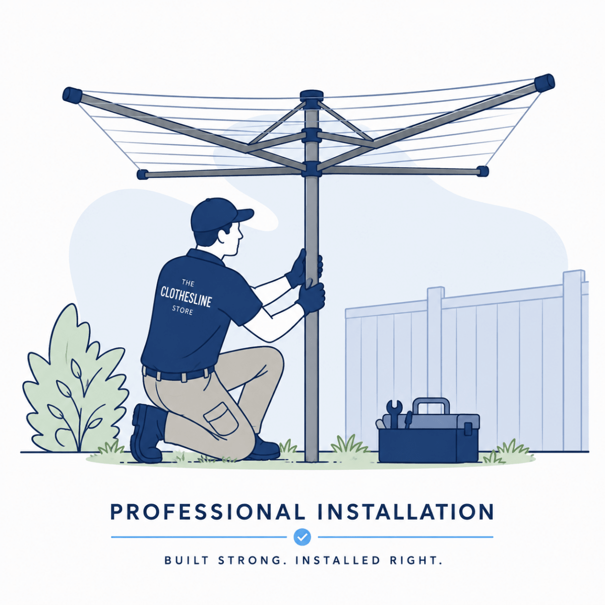 Rotary Clothesline Installation Service