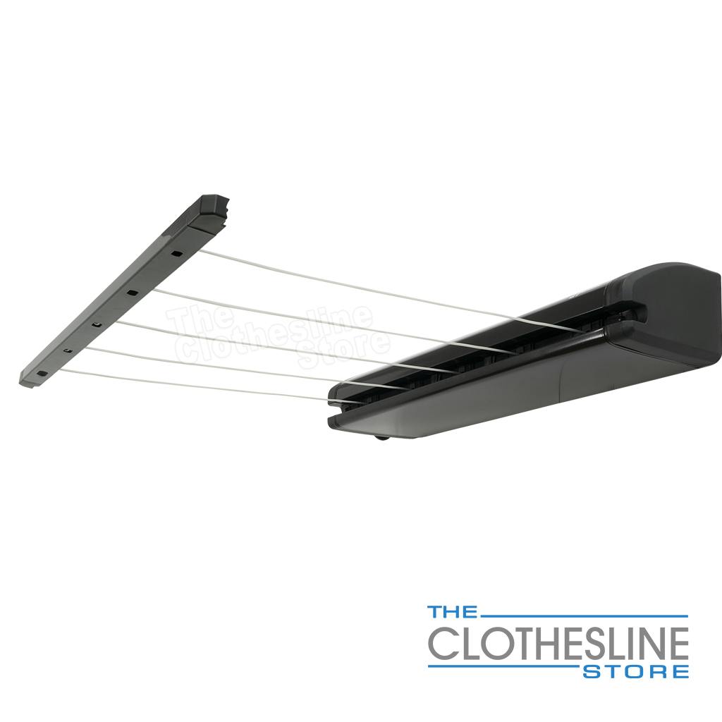 Daytek 6 Line Retractable Clotheslines Black The Clothesline Store