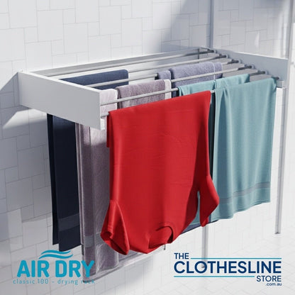 Air Dry Classic 100 Wall‑Mount Clothes Airer | Fold‑Down Drying Rack