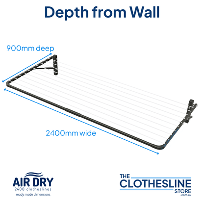 Air Dry 2400 Clothesline - Ready Made