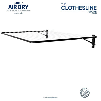 Air Dry Fold Down clothesline 2.4m wide colour Monument.
