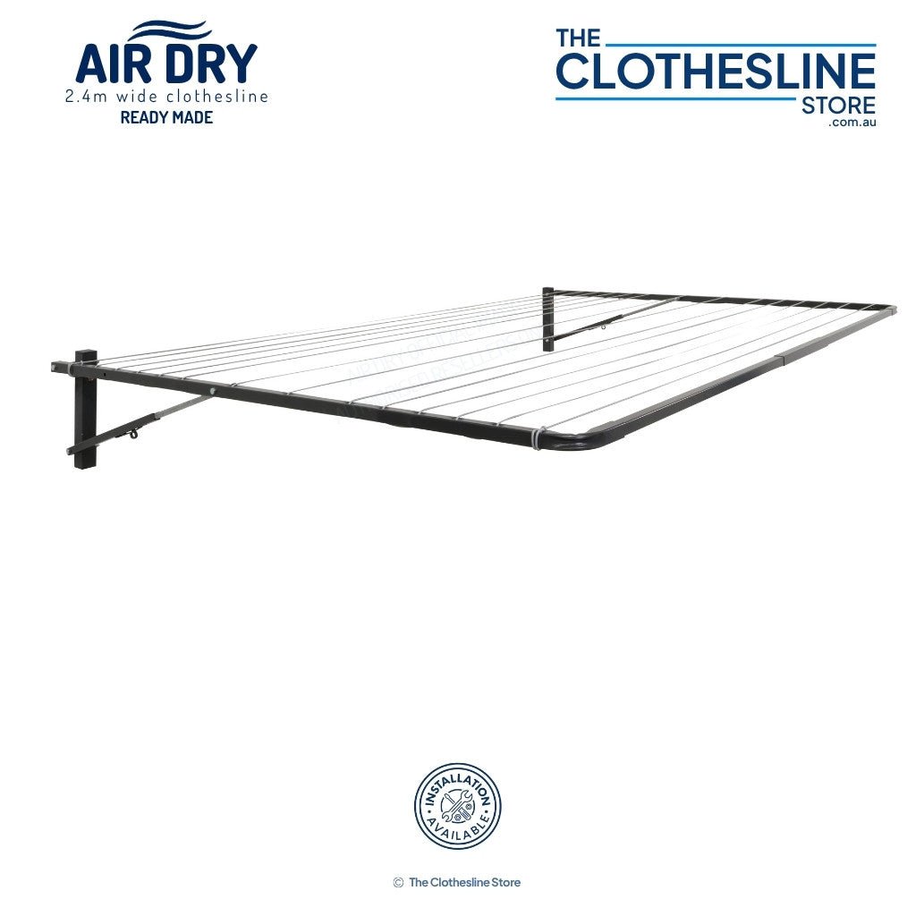 Air Dry Clothesline in the Colour Woodland Grey.