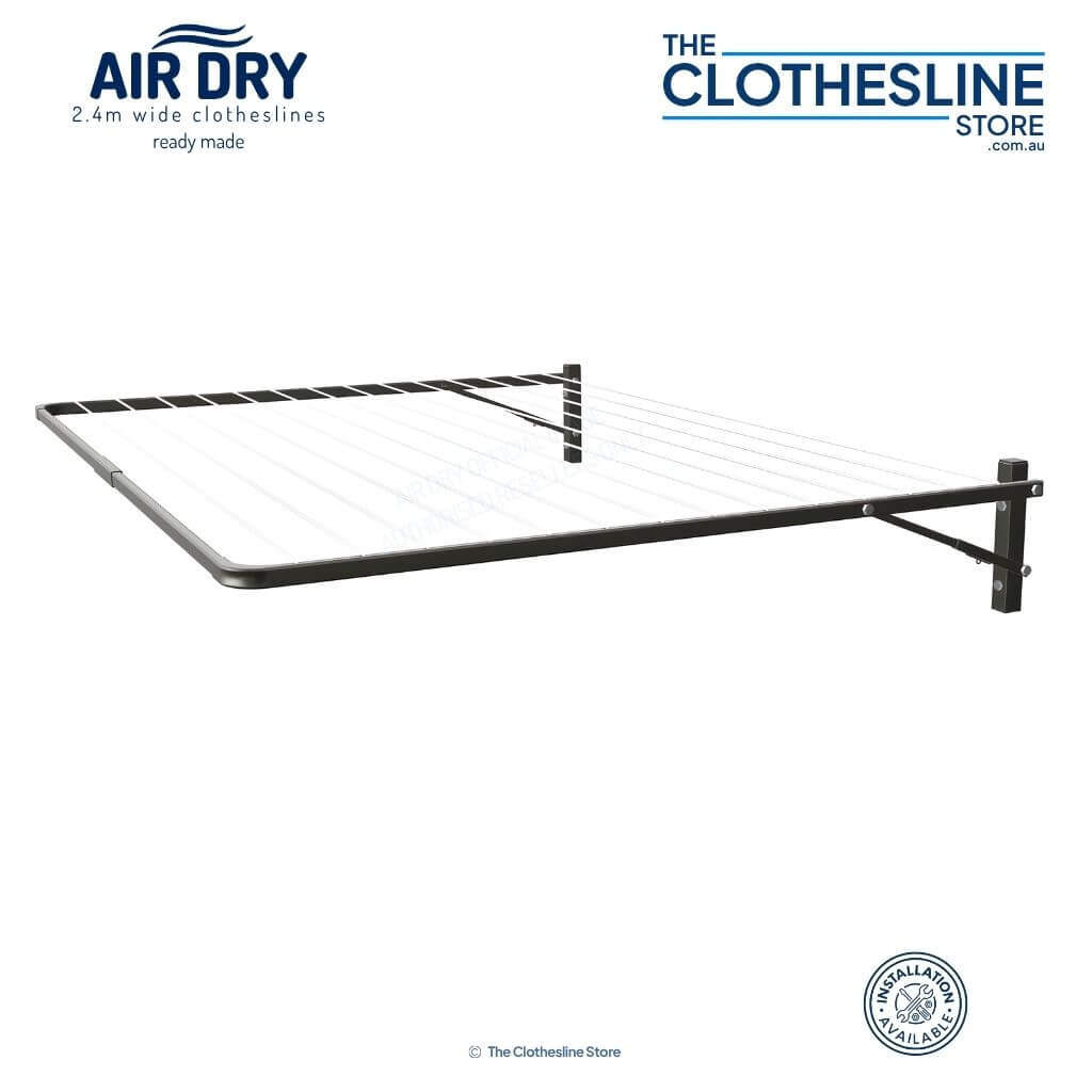 Air Dry Fold Down clothesline 2.4m Woodland Grey.