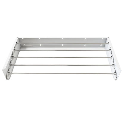 Air Dry Clothesline - Wall Mounted Drying Rack open on a white background.