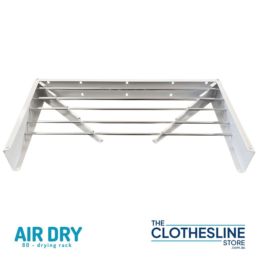 Air Dry  80 Wall‑Mount Clothes Airer | Fold‑Down Drying Rack