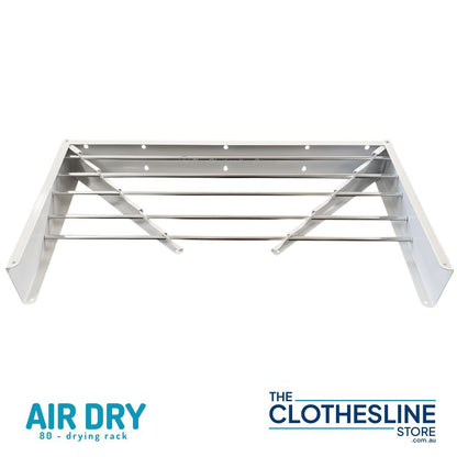 Air Dry  80 Wall‑Mount Clothes Airer | Fold‑Down Drying Rack
