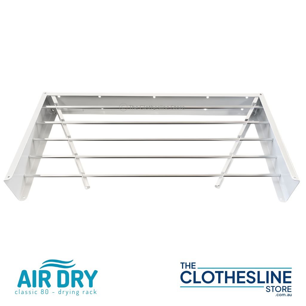 Air Dry  80 Wall‑Mount Clothes Airer | Fold‑Down Drying Rack
