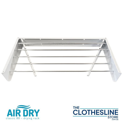 Air Dry  80 Wall‑Mount Clothes Airer | Fold‑Down Drying Rack