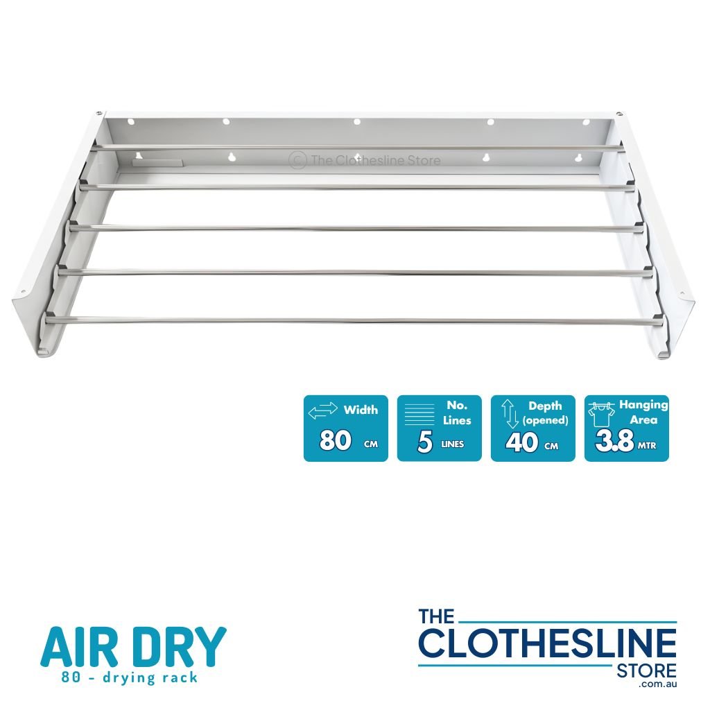 Air Dry Wall‑Mount Clothes Airer | Fold‑Down Drying Rack