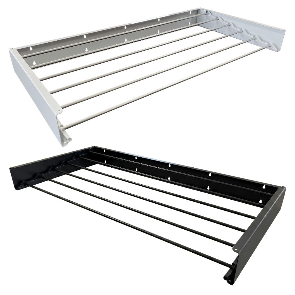 Urbanite Living Drying Rack in the colours white and black.  Sizes 100cm and 80cm wide.