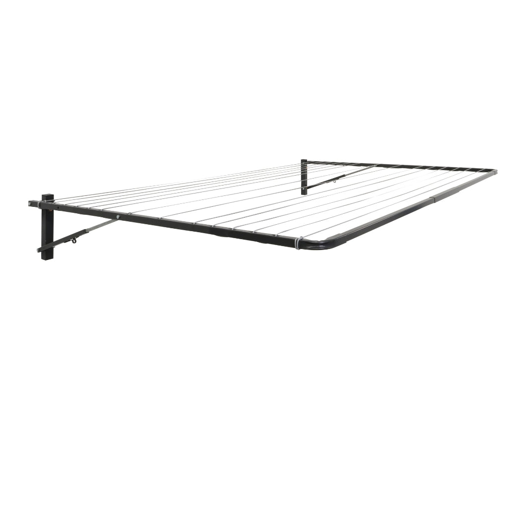 Air Dry Fold Down Clothesline wall mounted on a white background.