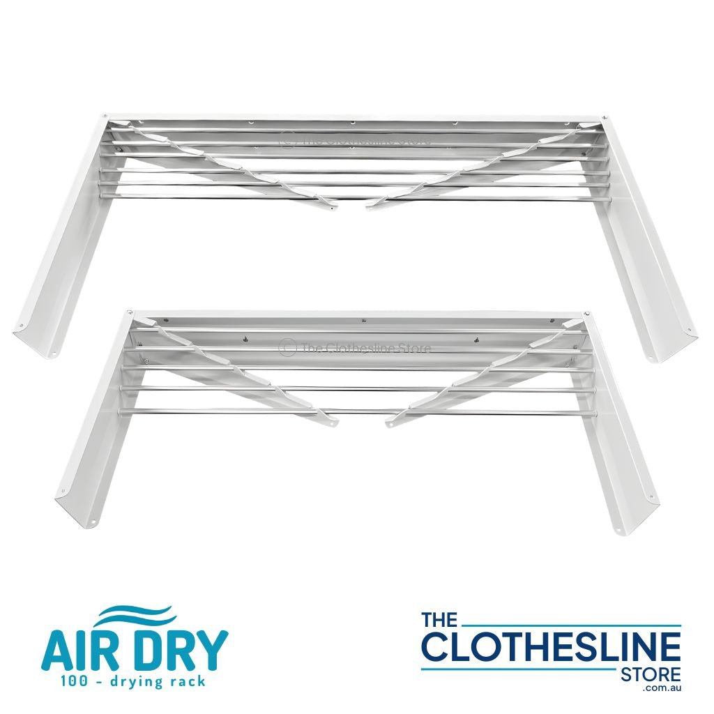 Size difference between Air Dry 100 and Air Dry 80 wall mounted drying rack