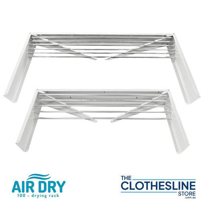 Size difference between Air Dry 100 and Air Dry 80 wall mounted drying rack