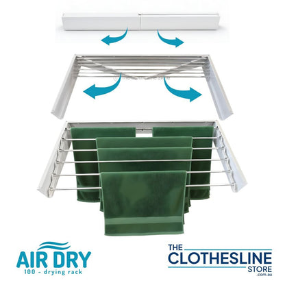 How to Open an Air Dry Wall Mounted Drying Rack Clothesline