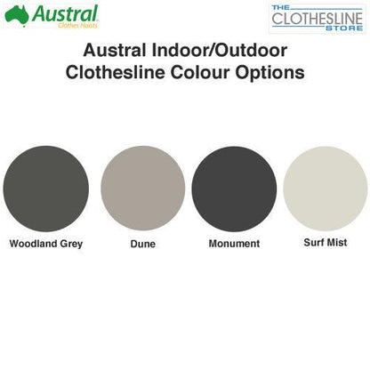 Austral Balcony Wall Mounted Clothesline Colours