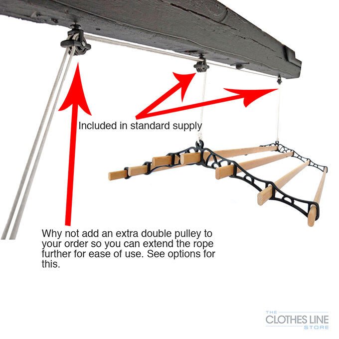 Seven Lath Victorian Ceiling Airer Installation Options