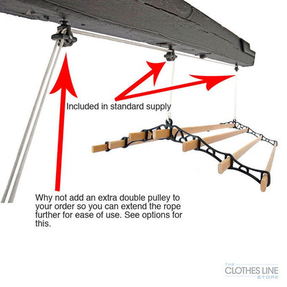 Seven Lath Victorian Ceiling Airer Installation Options