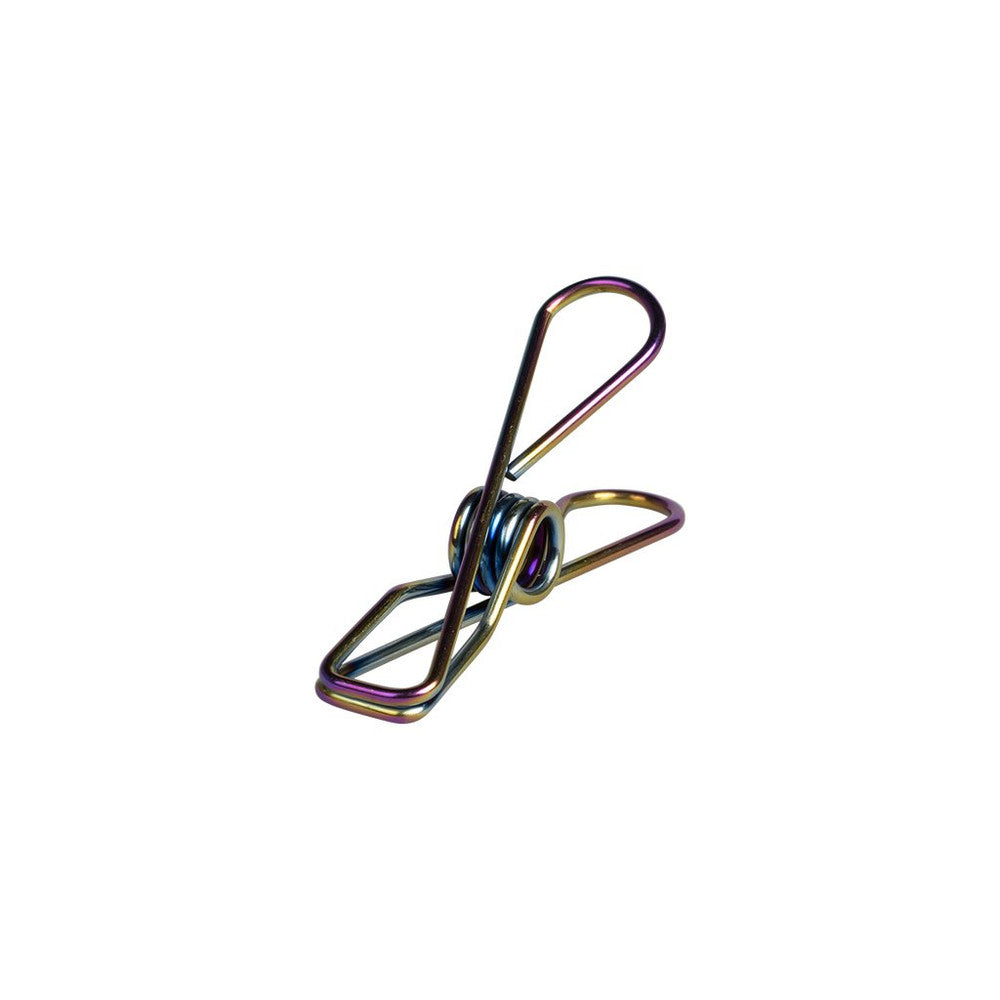 40 Regular Rainbow Stainless Steel Clothes Peg Pack