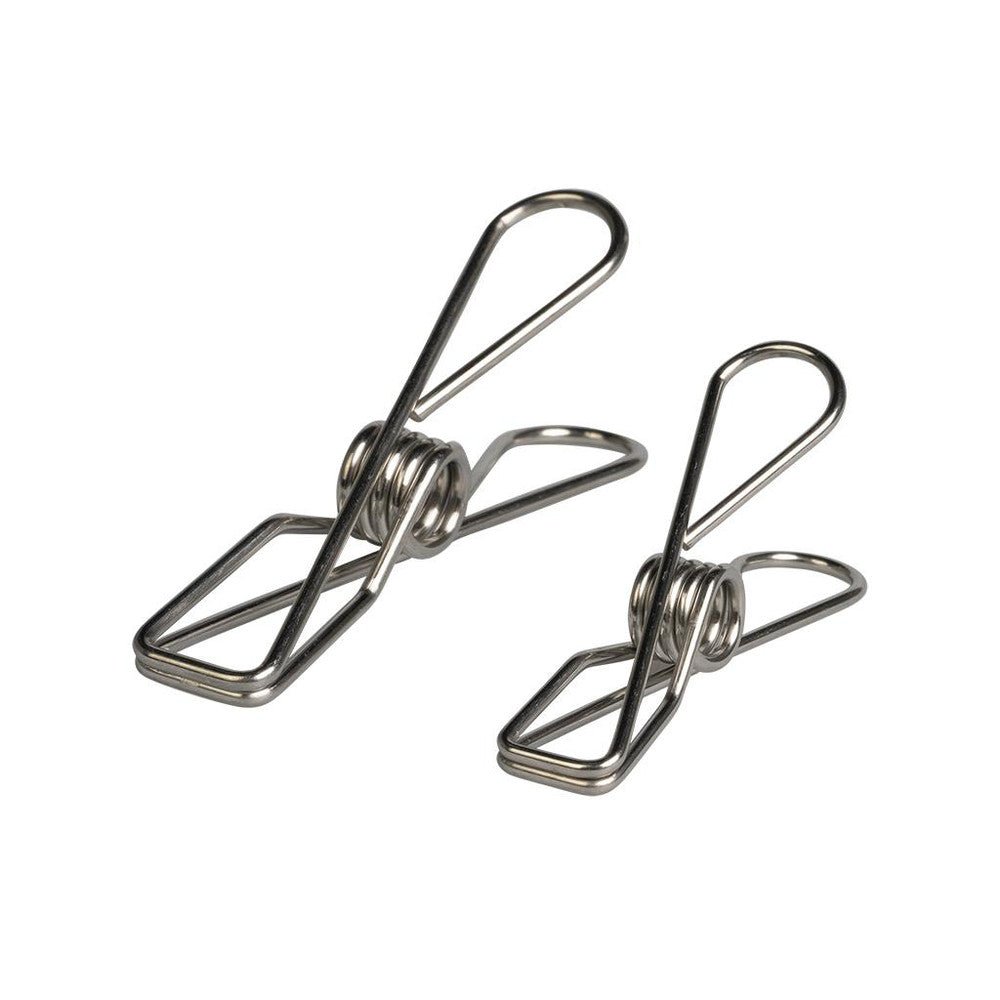 Twin Pack Enviro Clothes Pegs Stainless Steel 40 Regular & 10 Large