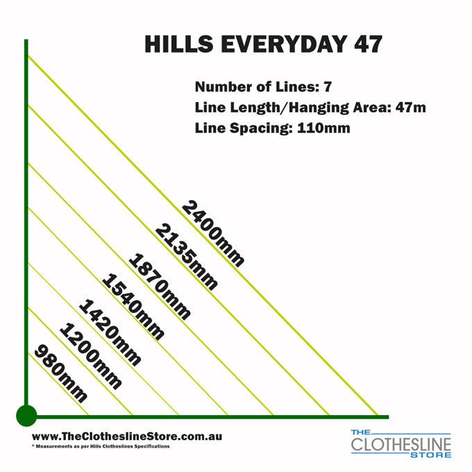 Hills Large Rotary Hoist Everyday 47 Clothesline