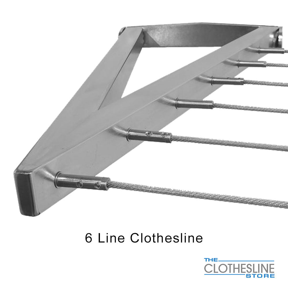 Evolution 316 Stainless Steel Wall Mounted Folding Clothesline – The  Clothesline Store